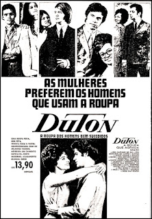 roupa Duton, moda anos 70, Brazil fashion in the 70s, propaganda anos 70; história da década de 70; Brazil in the 70s; Oswaldo Hernandez