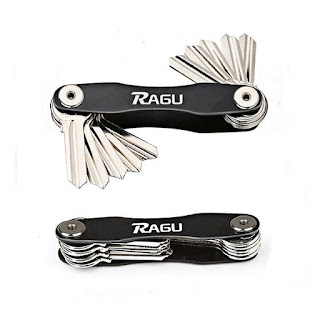 Ragu Key Organizer Key Chain Key Holder Pocket Organizer Compact Design Aircraft Aluminum Material Fit up to 10 Keys