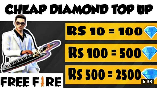 Free Fire Top Up 10 Rupees 100 Diamonds