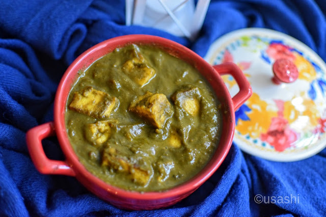 Palang Paneer, Paneer recipes, Palang recipe, Healthy recipe, North Indian recipe, Vegetarian recipe, Easy recipe, homemade, shadespfcooking, sidedish, Vegsidedish, Spinach , paneer