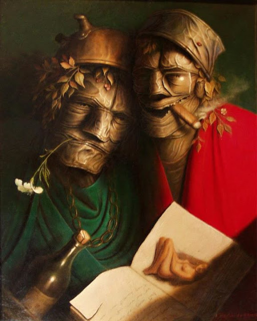 French Realism Painter- "André Martins de barros" 1942  