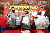 Polres Jepara Gelar Konferensi Pers Ungkap Kasus Narkoba Amankan 8 Tersangka 