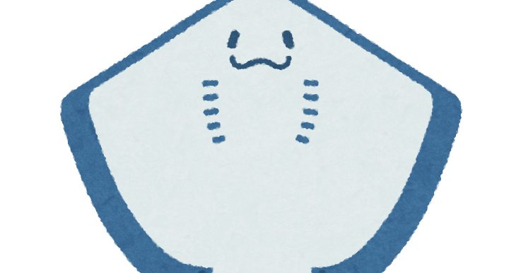 お腹を見せるエイのイラスト かわいいフリー素材集 いらすとや