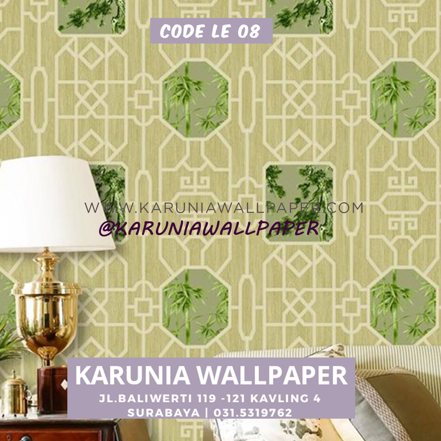 jual hiasan wallpaper dinding oriental cina