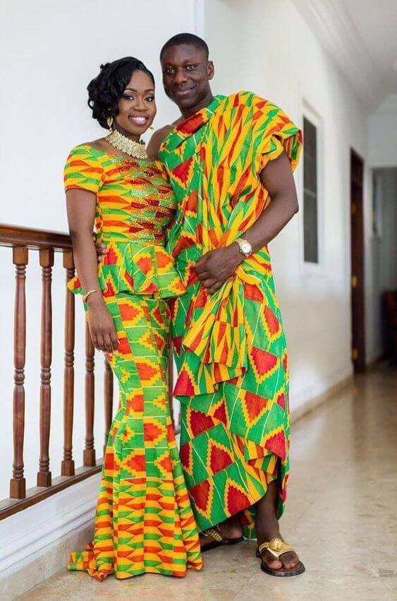 39 Stunning Kente Styles  Mixed With Lace Attires For 
