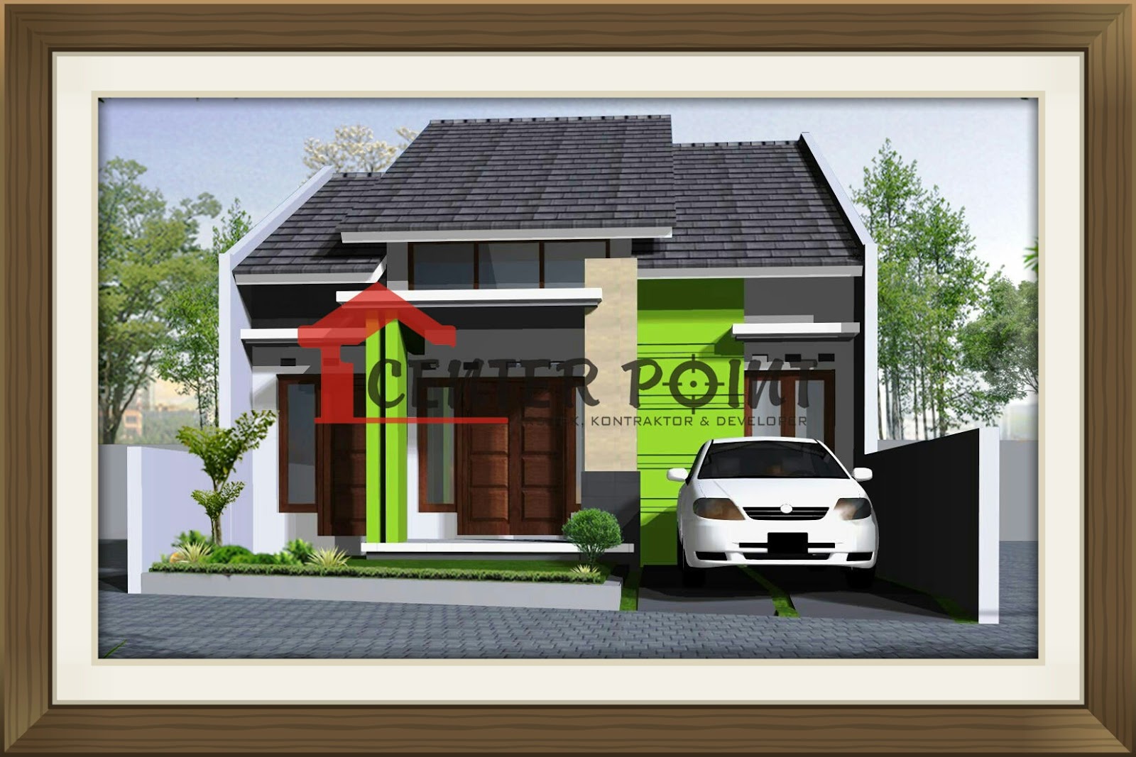 Jasa Desain Rumah Di Jambi Cluster Minimalis Modern 1lantai Jasa