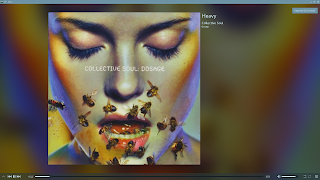 KDE Plasma Elisa music player shown full-screen