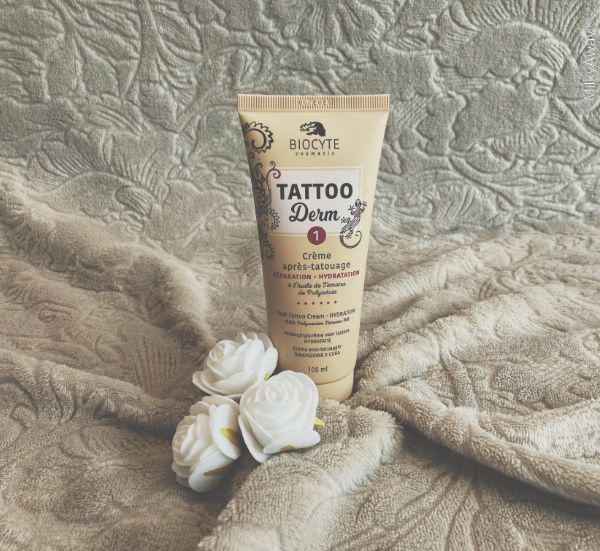 Crème après-tatouage réparation hydratation gamme Tattoo Derm de Biocyte Cosmetic