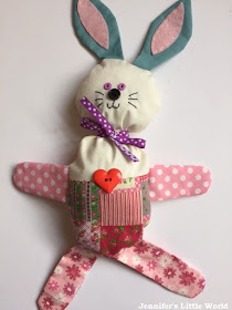 How to make a simple stuffed bunny for a child for Easter