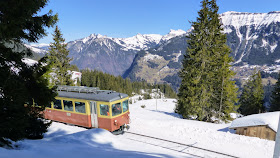 Grutschalp to Murren, Bernese Oberland, Swizerland