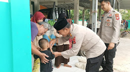 Polsek Cikedung Salurkan Bantuan Sembako ke Pondok Pesantren dan Rumah Yatim