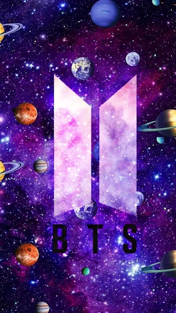 Papel de Parede BTS Planetas para Celular