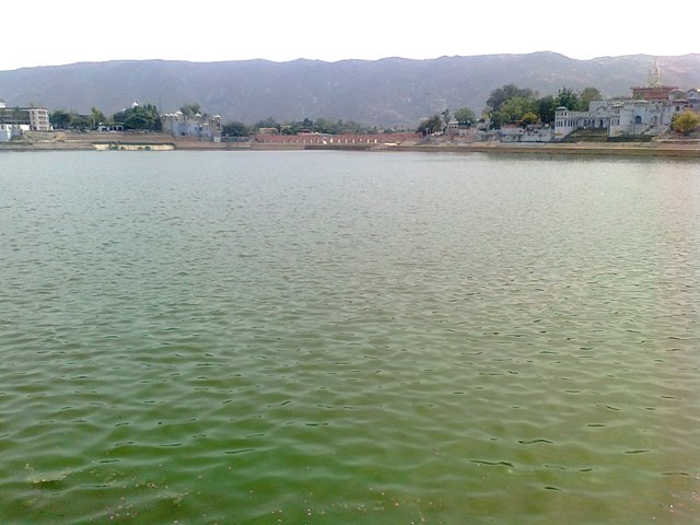 Pushkar pond view