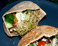 falafel with sprouts