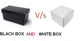 Comparison of black box and white box testing