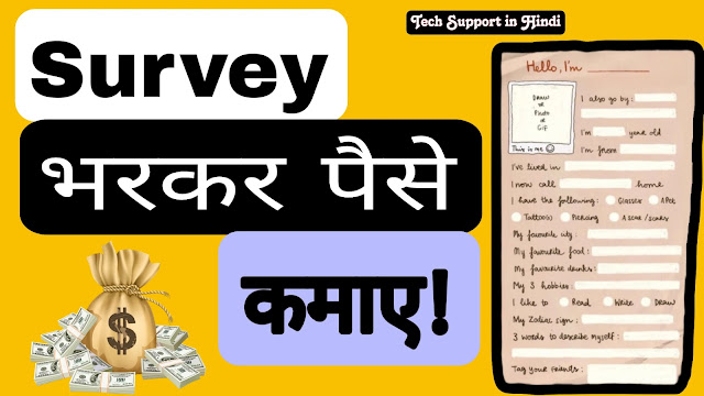 Survey bharkar paise kamaye