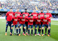 CLUB ATLÉTICO DE MADRID - Temporada 2017-18 - José María Giménez, Oblak, Thomas, Lucas Hernández, Diego Costa y Godín; Griezmann, Vrsaljko, Ángel Correa, Koke y Saúl. VILLARREAL C. F. 2 (Enes Ünal 2) CLUB ATLÉTICO DE MADRID 1 (Griezmann). 18/03/2018. Campeonato de Liga de 1ª División, jornada 29. Villarreal, Castellón, Estadio de La Cerámica.