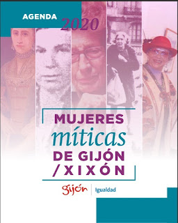 Portada de la Agenda 2020 Mujeres míticas de Gijón/Xixón