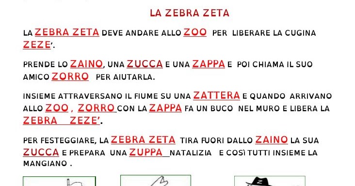 matiteinvolo: Una storia con la zeta - La consonante z