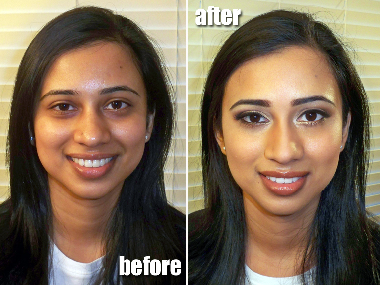 Airbrush Before And After Celebrities. after look - subtle but