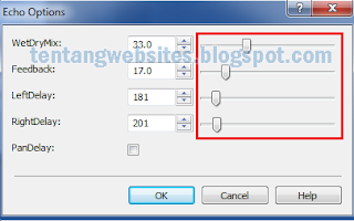  kali ini penulisa akan membuatkan sebuah Cara gampang untuk menambah echo pada MP Cara gampang menambah echo pada MP3