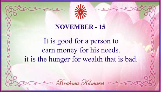 Thought For The Day November 15