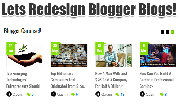 Blogger Carousel For Blogspot Blogs