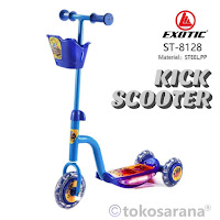 Skuter Dorong Anak Exotic ST8128 Otopet Gesture Sensor Auto Start Music n Light Roda PU Jumbo Kids Kick Scooter