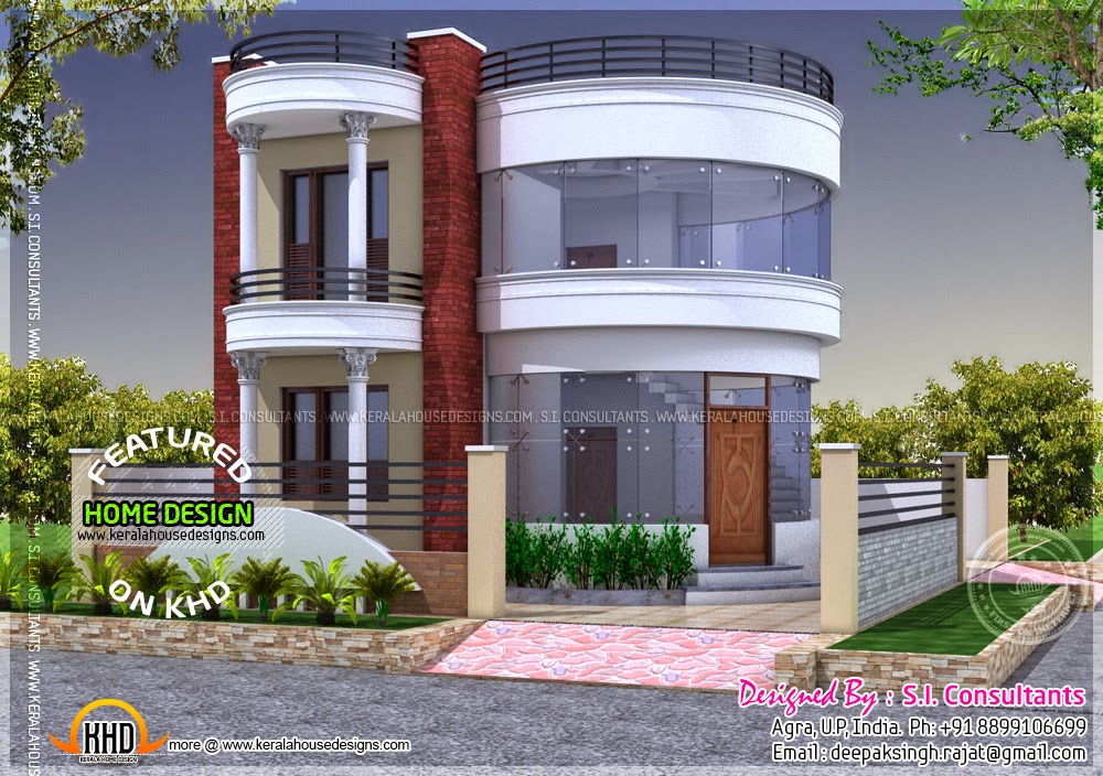 Round house  design Kerala home  design and floor plans 