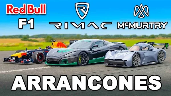 Rimac Nevera, Red Bull RB8 y McMurtry Spéirling
