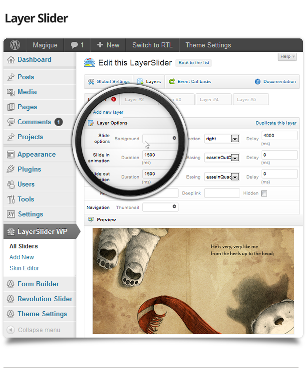 layer slider