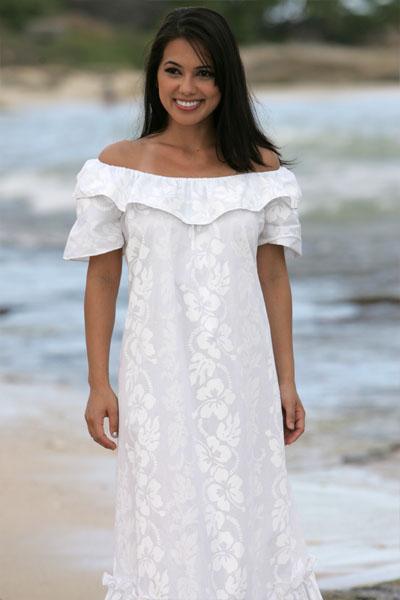 Seems It The Popular Dress For Hawaiian Wedding Day