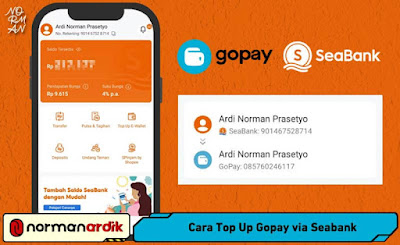 Cara Top Up Gopay via Seabank Tanpa Admin