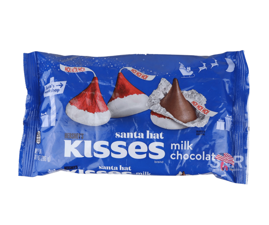 Socola Hershey's Kisses Santa Hat Milk Chocolate (Chocolate Sữa Santa 286g)
