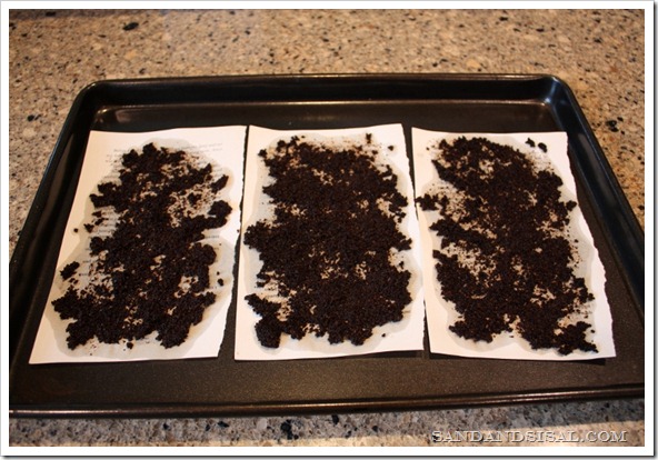 coffee stained book pages