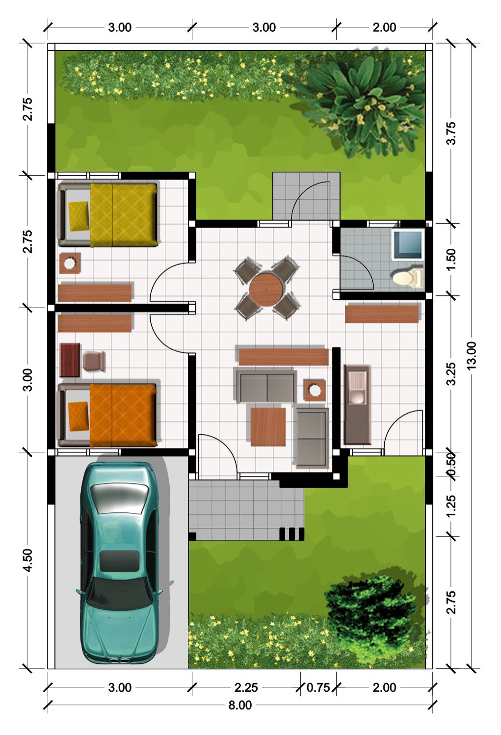 Gambar Denah Rumah Minimalis ~ Gambar Rumah Idaman