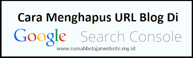 Dengan cara menghapus alamat url blog / situs yang benar di google search console akan menghapus alamat url situs atau url blog di mesin pencari google lalu tidak akan tampil lagi url baik dari url postingan maupun url blog dengan mudah