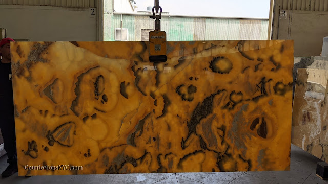 Onyx Yellow Slab Translucent NYC