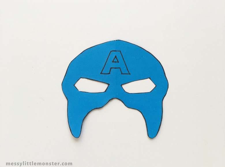 Captain America mask template