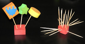 Foam counting block and tooth pick structures
