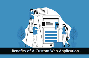 An illustration of a custom web application