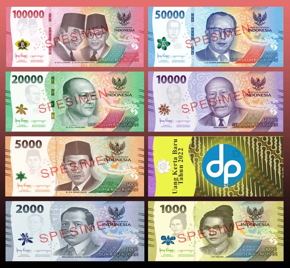 Uang Kertas Baru Tahun 2022 Resmi Dikeluarkan Oleh Bank Indonesia dan Pemerintah