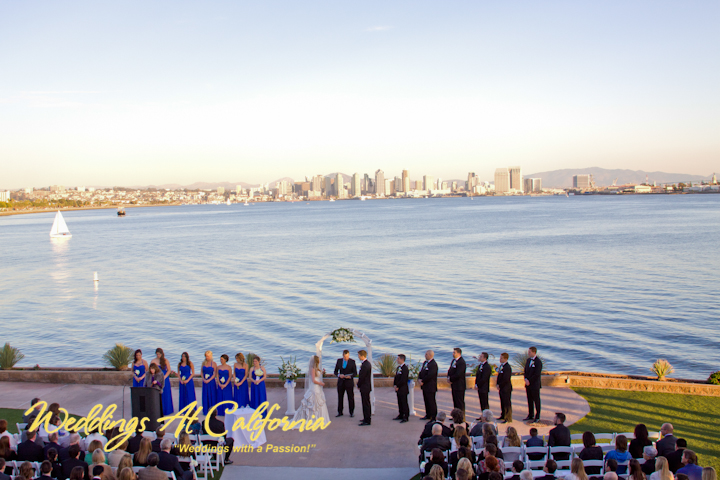 Admiral Kidd Wedding  in San  Diego  Point Loma Naval 