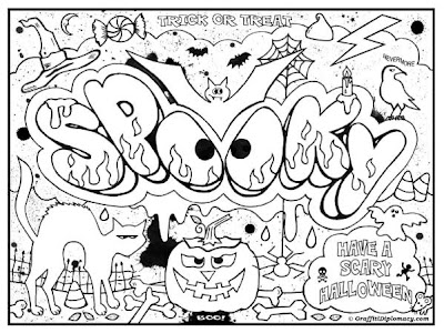 Graffiti Coloring Pages