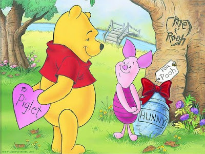 Pooh's Valentines Day Wallpaper