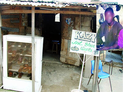 Shoe maker, Mr Kazeem Bamidele