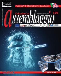 Assemblaggio 121 - Settembre & Ottobre 2017 | ISSN 1973-7254 | TRUE PDF | Bimestrale | Professionisti | Meccanica
Nata nel 1999, Assemblaggio è la rivista tecnica italiana che per prima ha saputo cogliere con sguardo attento l’importanza delle tecniche di montaggio nell’automazione industriale. Non solo descrizioni tecniche di apparecchiature e sistemi, ma articoli applicativi per toccare con mano la costante evoluzione di un mercato che richiede sempre più flessibilità, precisione e prestazioni elevate. Dalle linee di montaggio alle tavole rotanti, dai sistemi di visione ai robot, dalle soluzioni per l’handling ai pick & place fino alla movimentazione: sulle pagine di Assemblaggio, tutte le informazioni relative alle nuove tendenze per stare sempre al passo con i tempi.