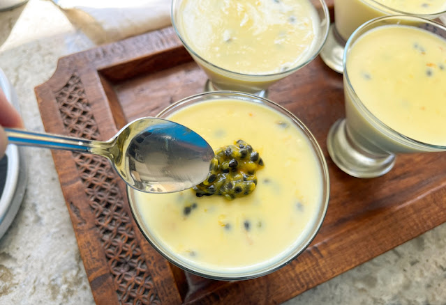 Food Lust People Love: Made with only four main ingredients, there is no simpler or more delicious dessert than a passion fruit posset. It’s tart, sweet and creamy!