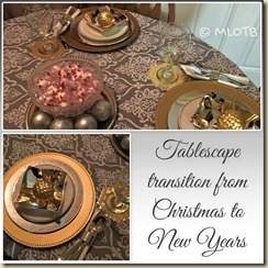 New Years tablescape