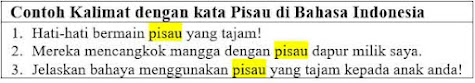 30 Contoh Kalimat Pisau di Bahasa Indonesia dan Pengertiannya